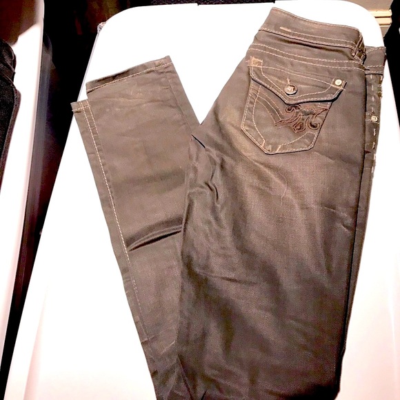 MEK DNM Dark Washed Gray Skinny Jeans - Picture 3 of 8